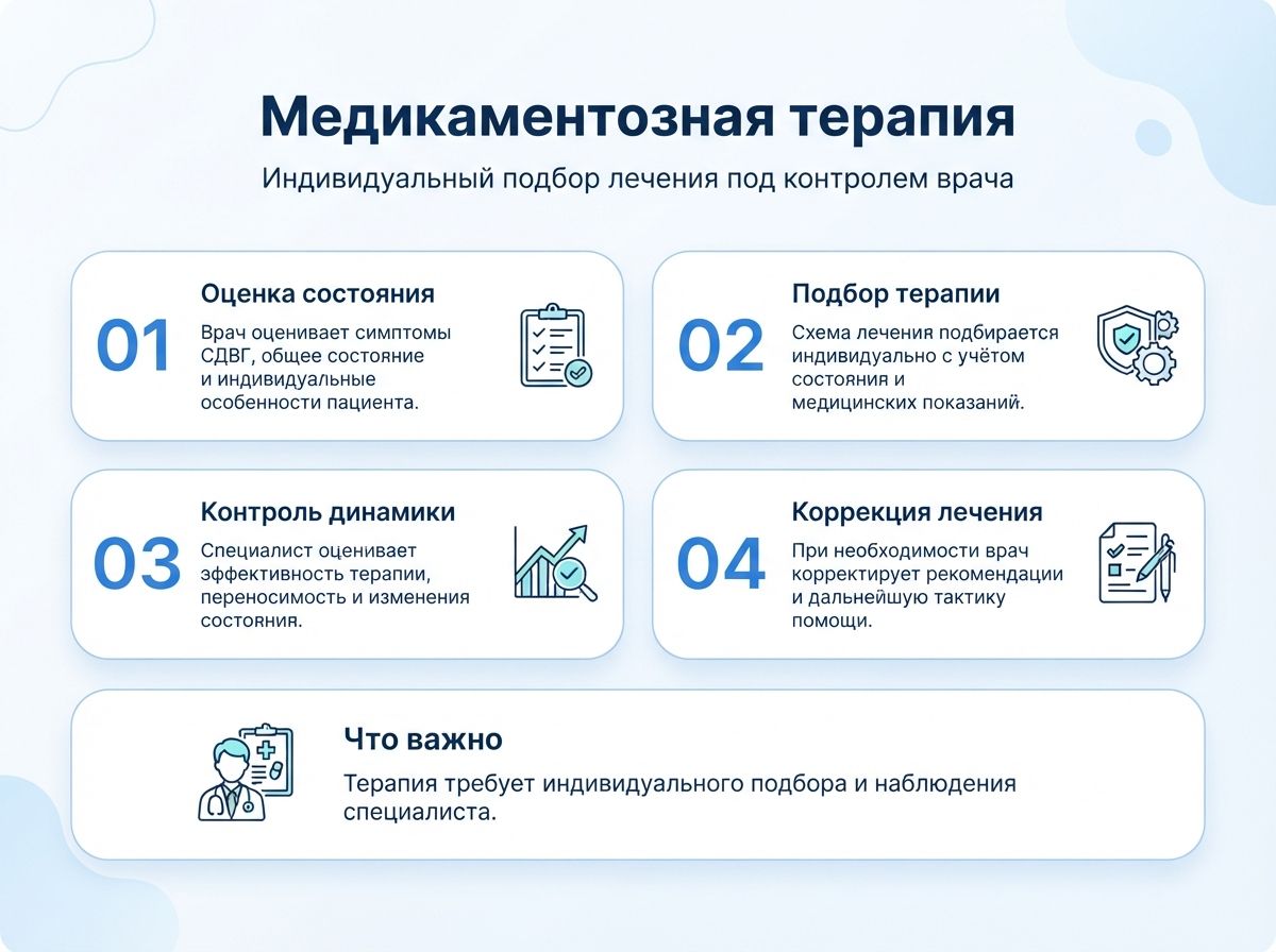 Лечение СДВГ в Нижнем Новгороде у детей и взрослыхинфографика